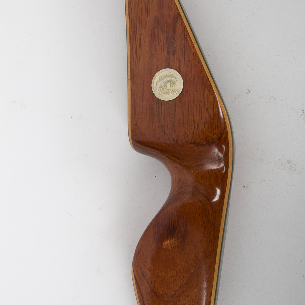 Bear "Grizzly" Wood Hunting Bow with Leather Wrist Guard