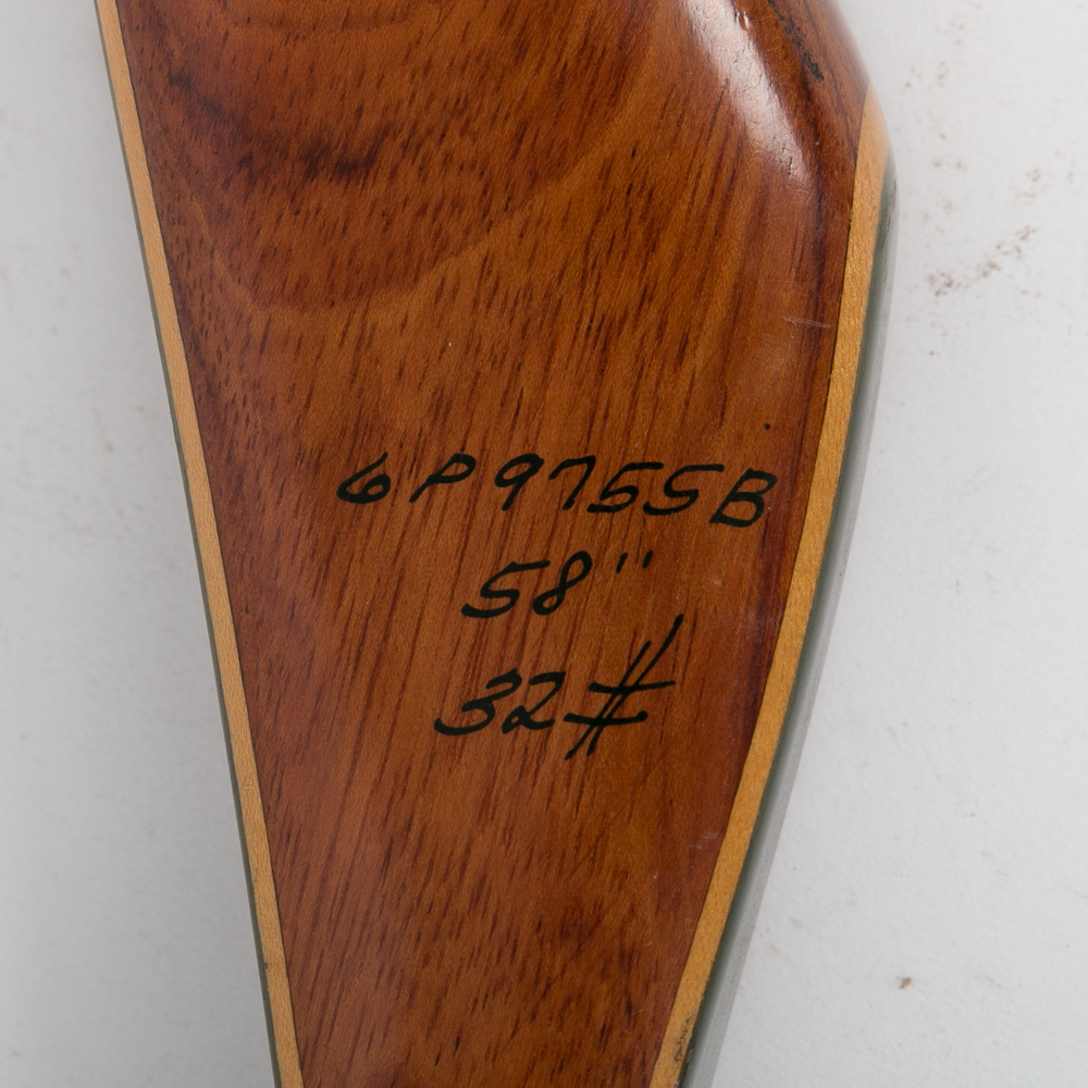 Bear "Grizzly" Wood Hunting Bow with Leather Wrist Guard