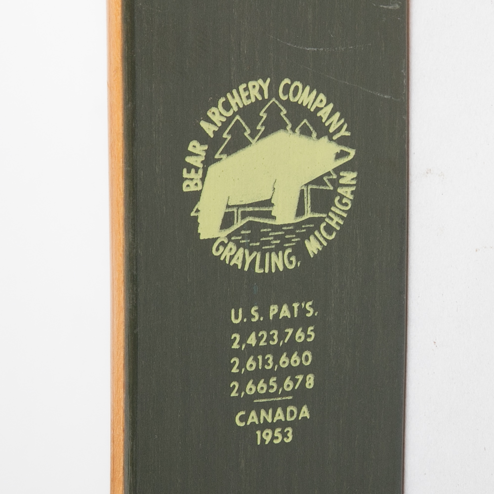 Bear "Grizzly" Wood Hunting Bow with Leather Wrist Guard