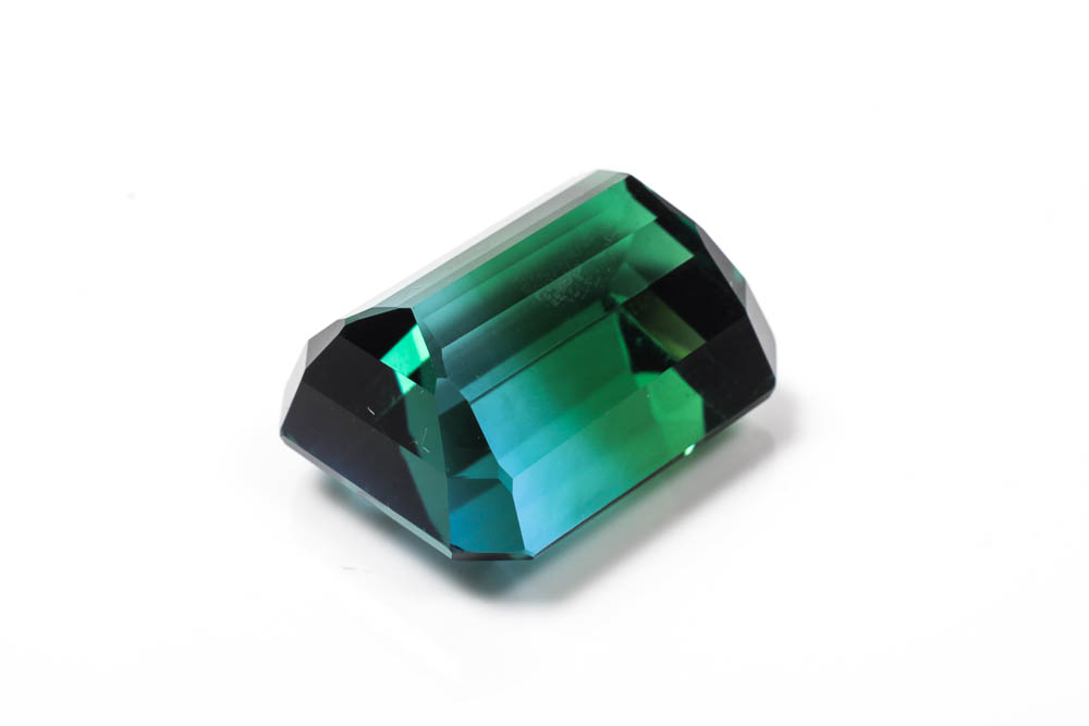 Blue-Green Ametrine Gemstone