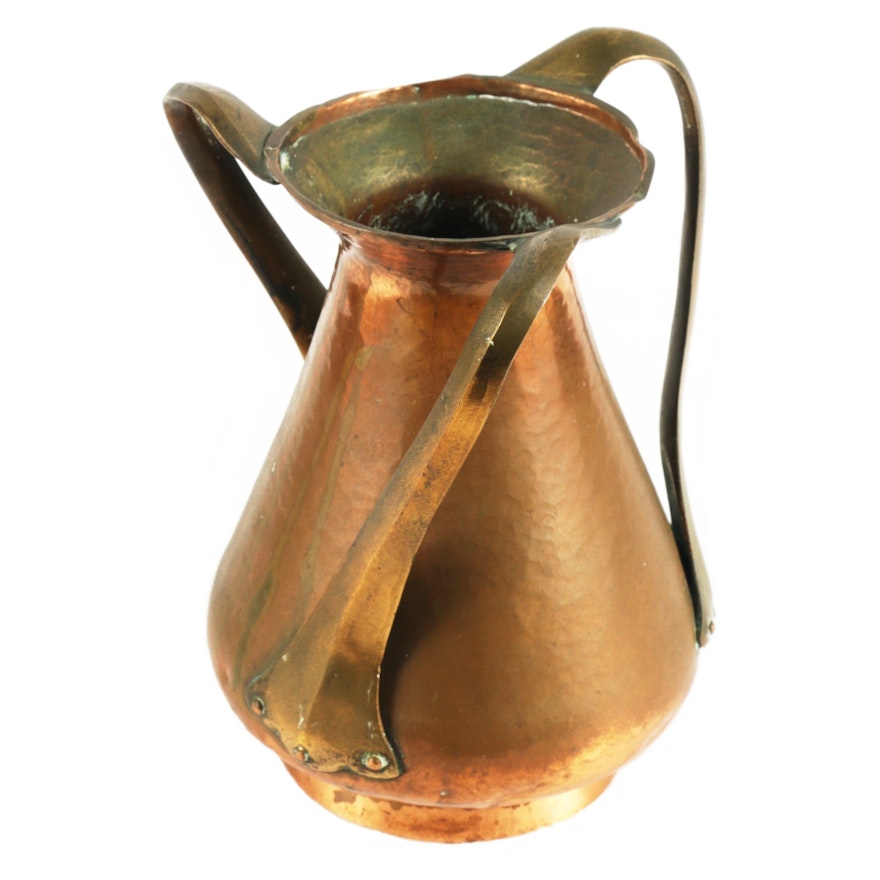 Arts and Crafts Hammered Copper Vase