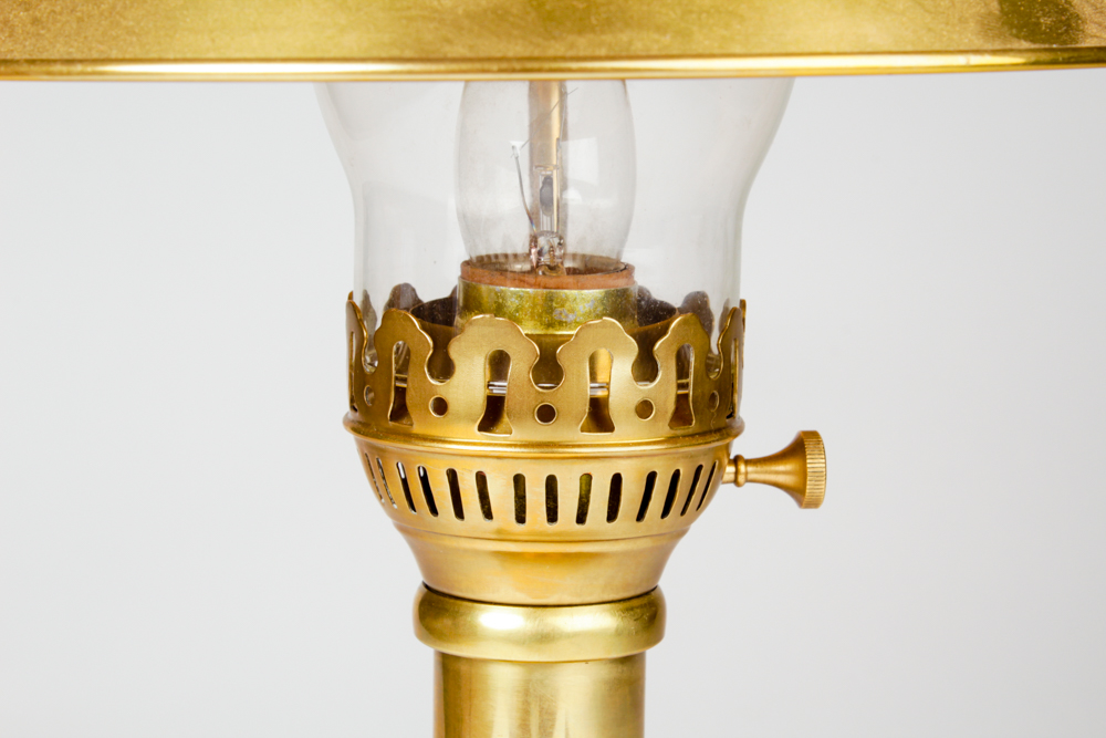 Vintage Brass Orient Express Lamp