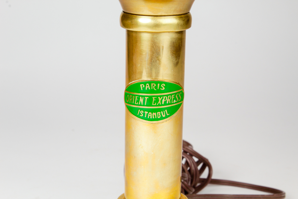 Vintage Brass Orient Express Lamp
