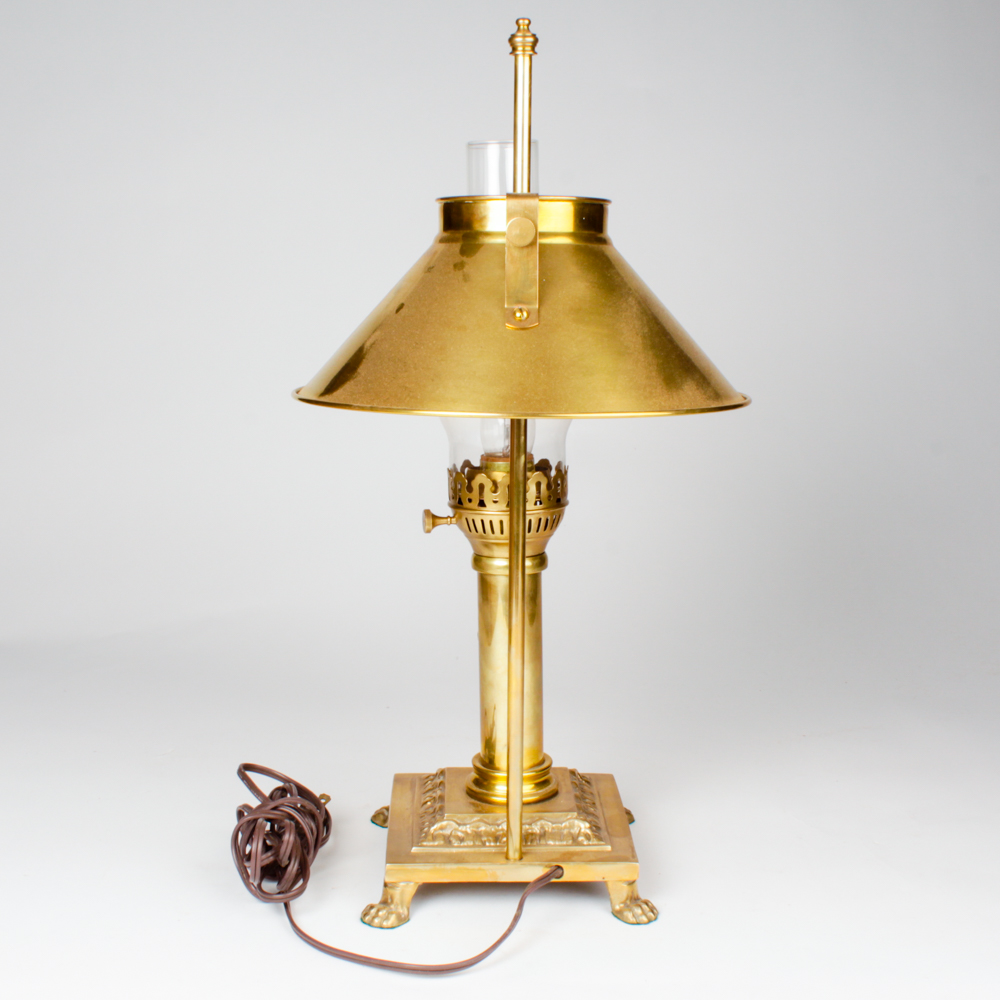 Vintage Brass Orient Express Lamp
