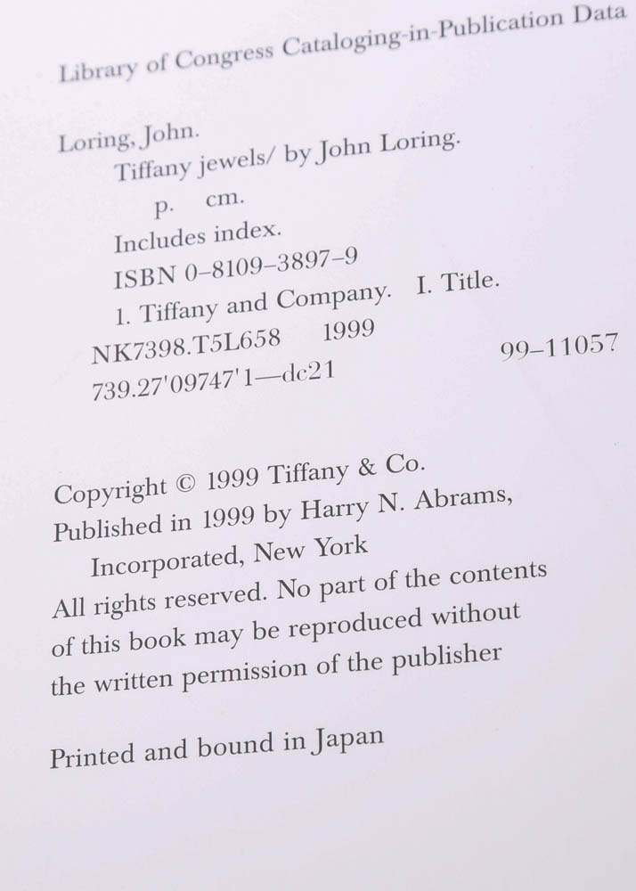 Signed "Tiffany Jewels" by John Loring