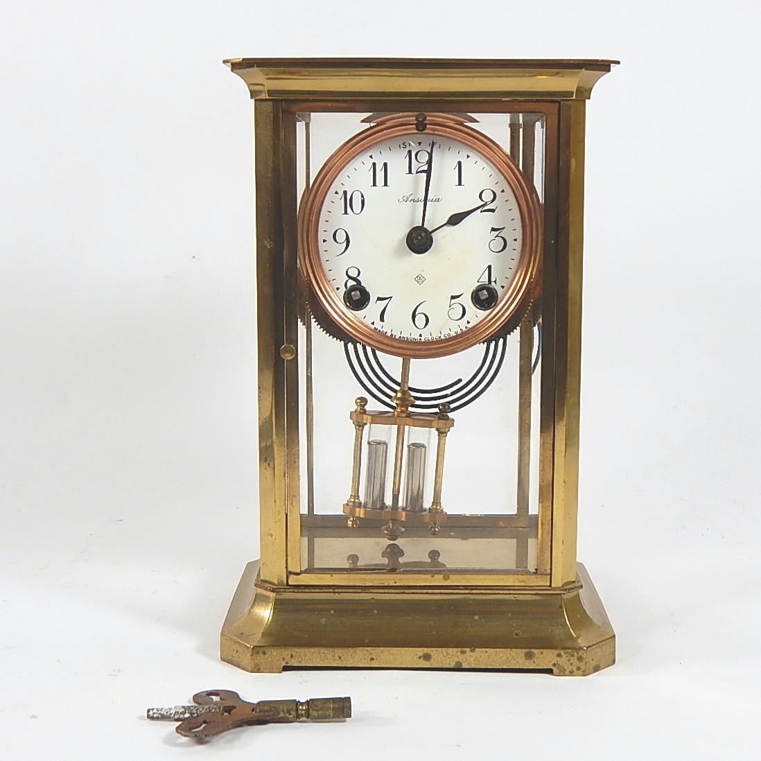 Brass Ansonia Mantel Clock
