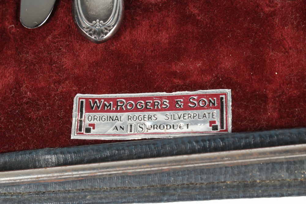 W.M. Rogers & Sons Silver Plate Flatware in Travel Case