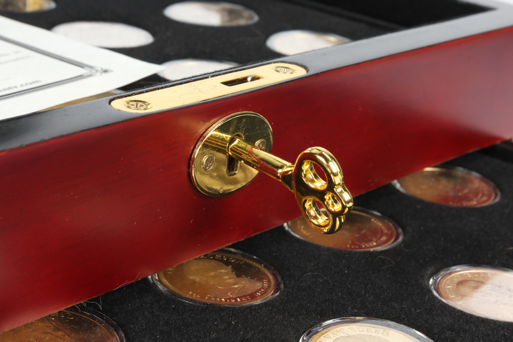 CSN Mint Presidential Dollars in Display Chest