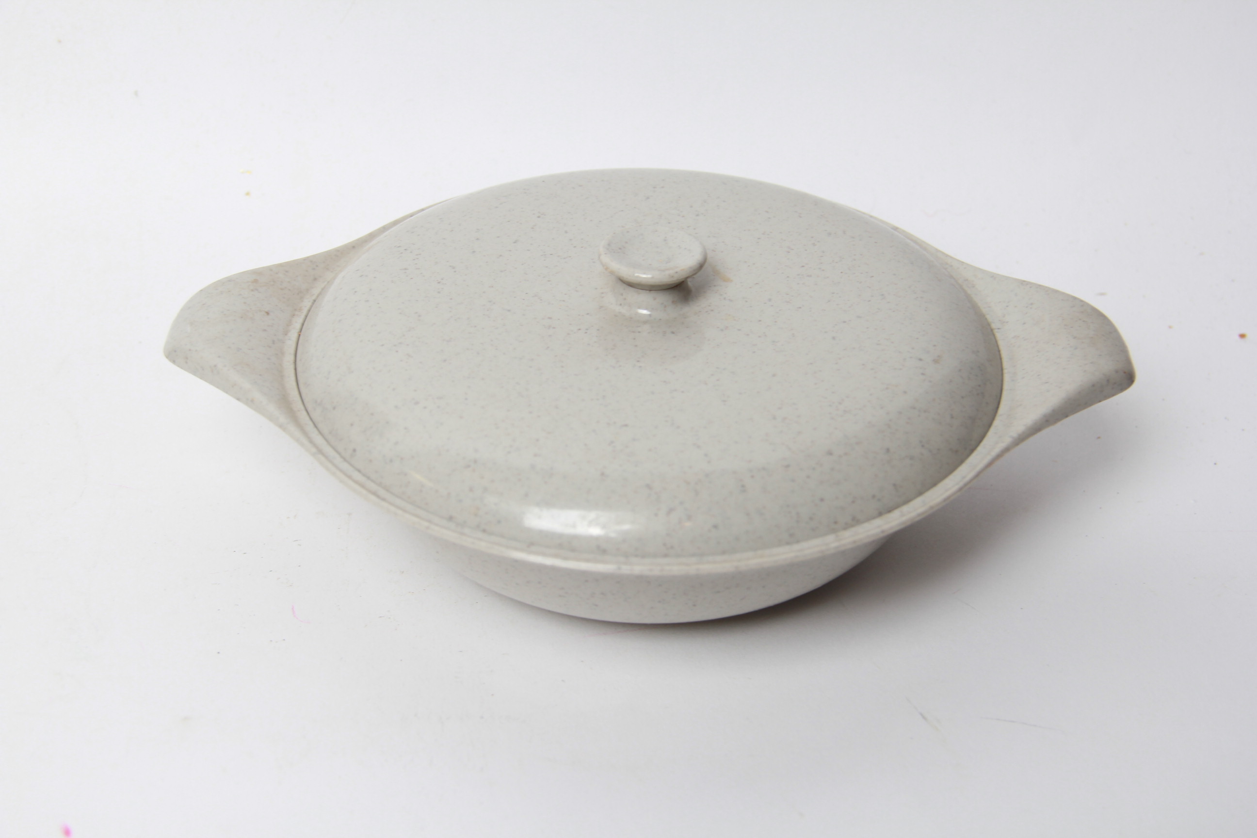 Vintage Russel Wright Children's Play Set Dishes and Wooden Tray