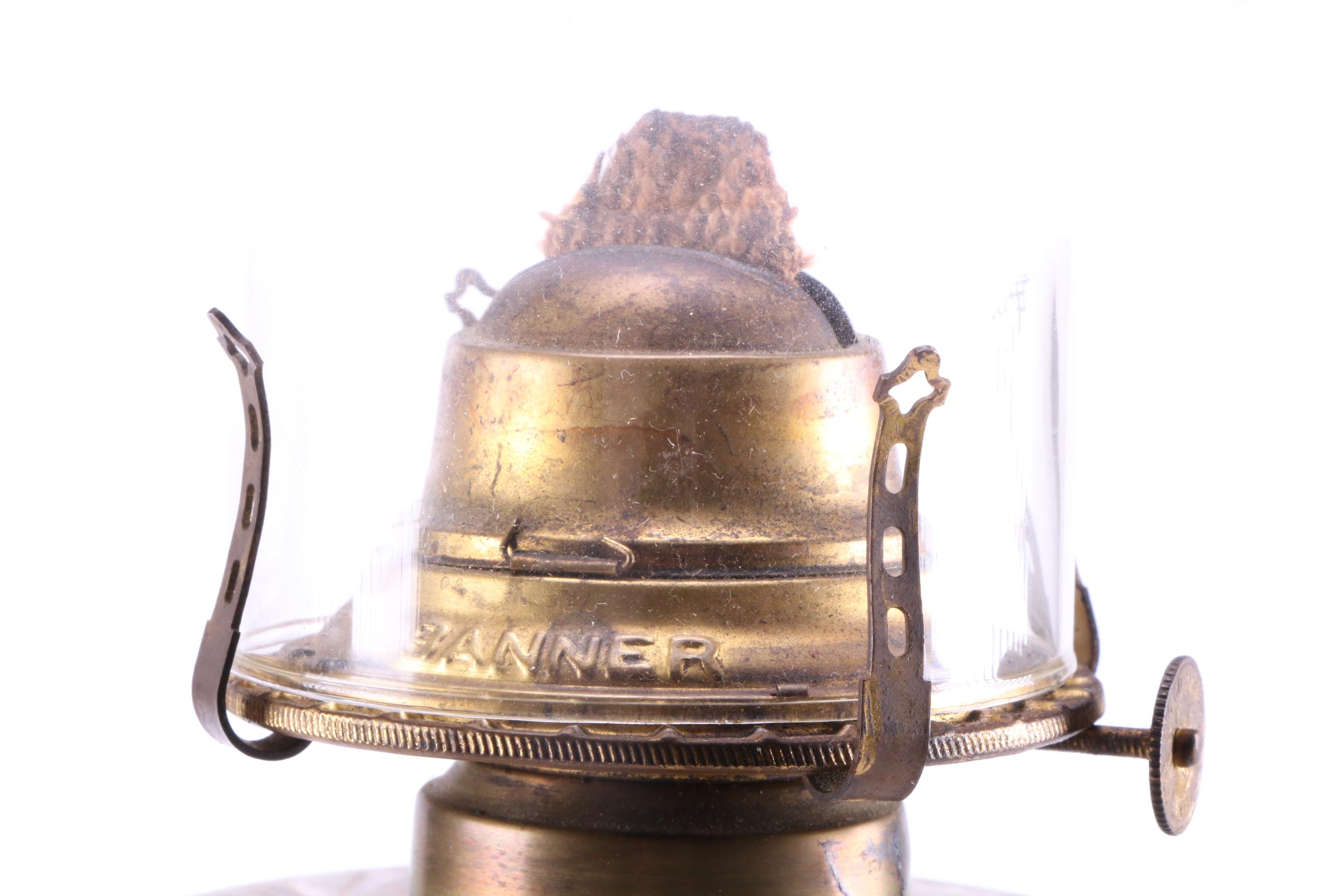 Vintage Glass Oil Lamp