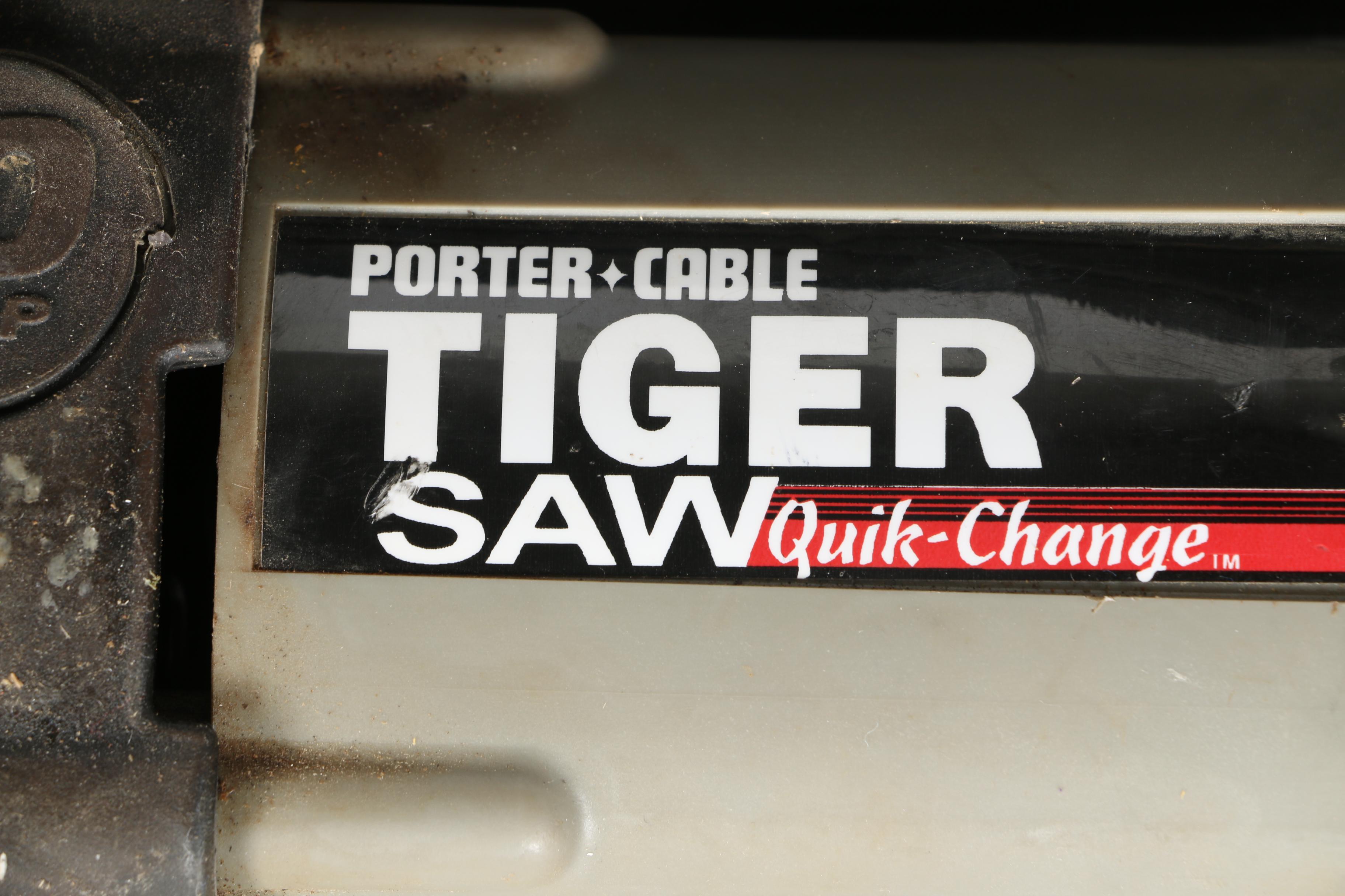 Porter Cable Quik-Change Tiger Saw and McGill Utility Light