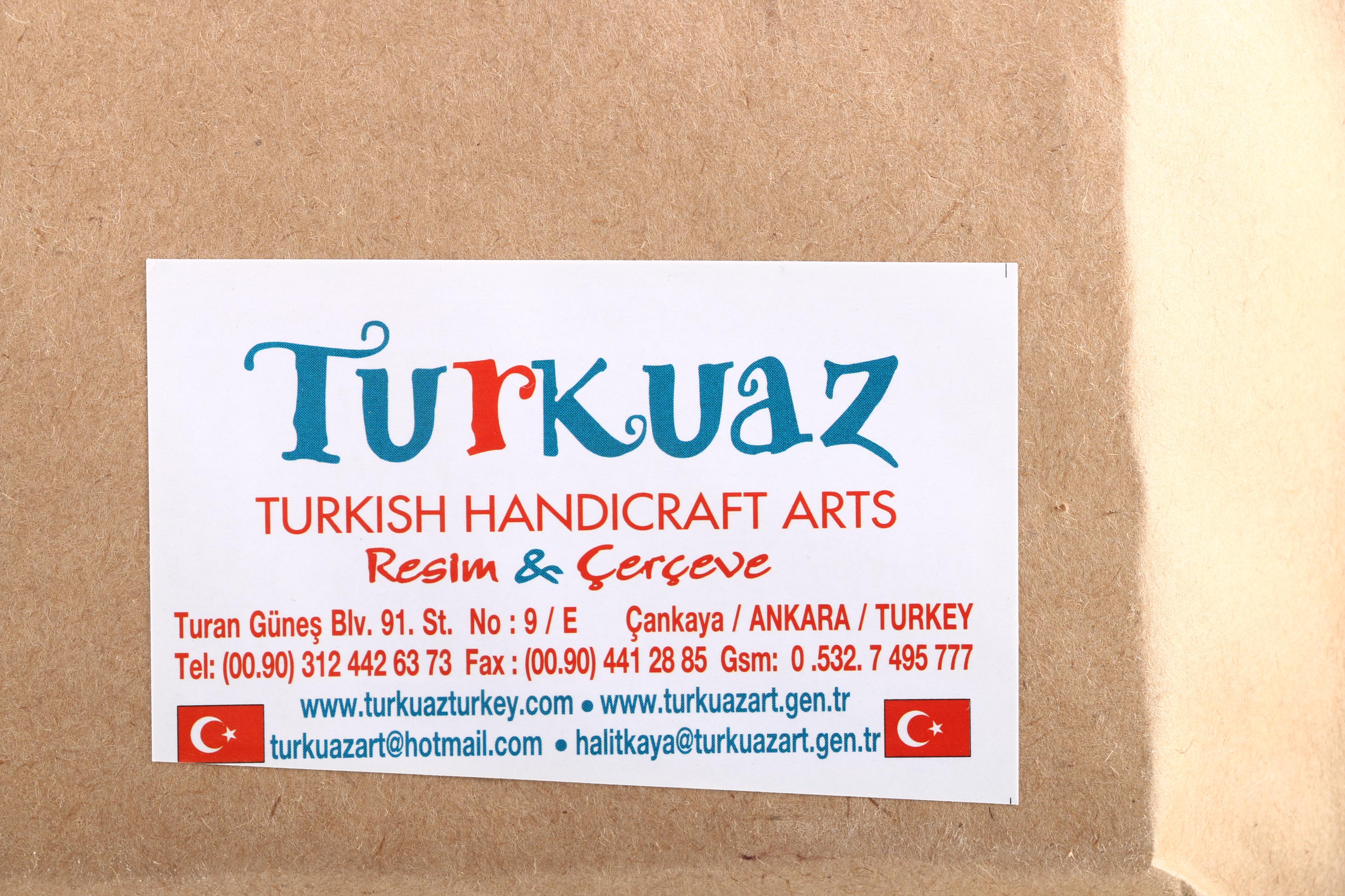 Ridvan Hand-Painted Turkish Tile With Islamic Prayer