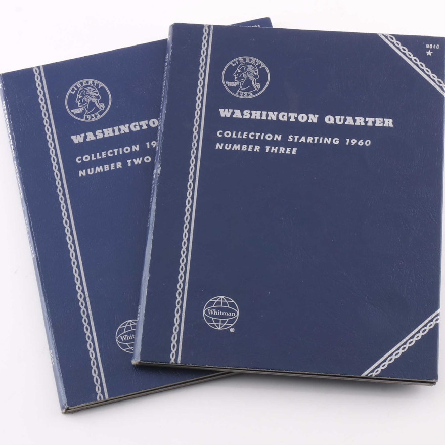 Two Whitman Binders of Washington Quarters