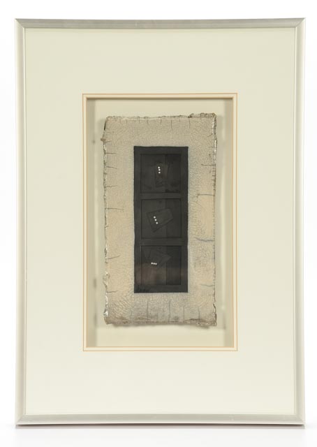 Harolyn Long Raku Fired Framed Stoneware Sculpture