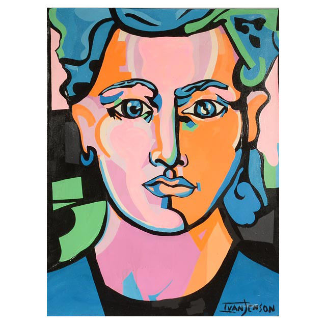 Ivan Jenson Original Oil Painting on Canvas "Pretty Boy Troy"