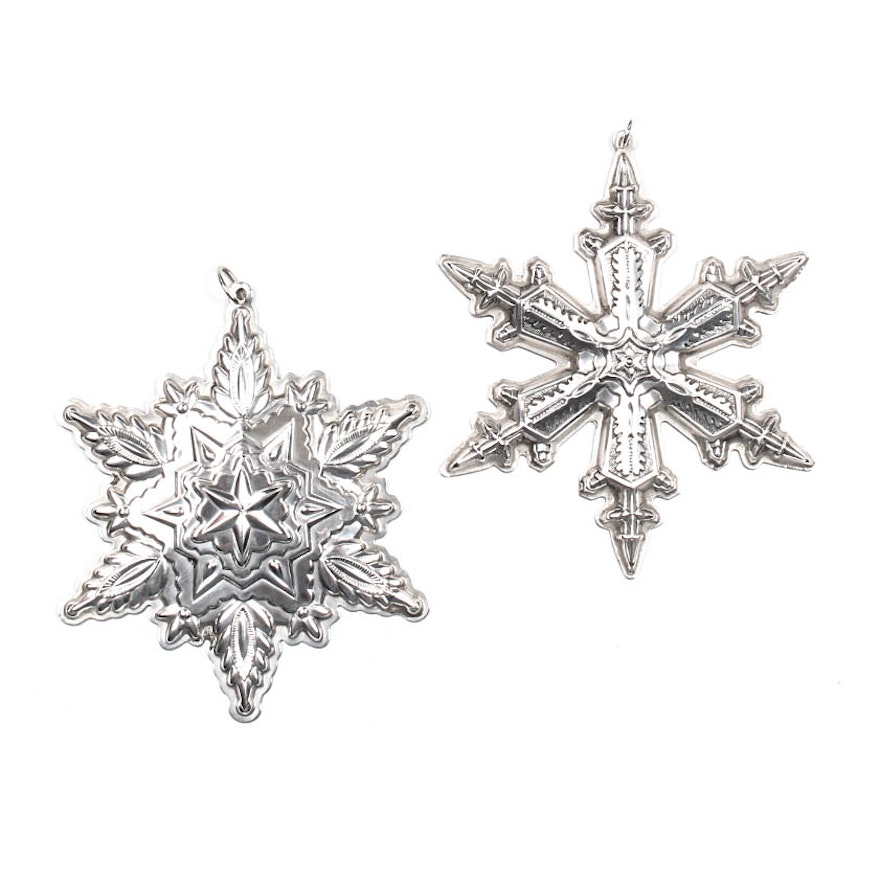 Sterling Silver Gorham Christmas Ornaments