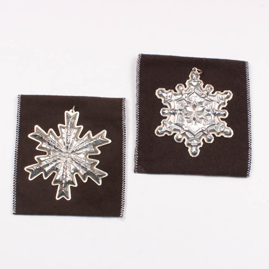 Sterling Silver Gorham Christmas Ornaments