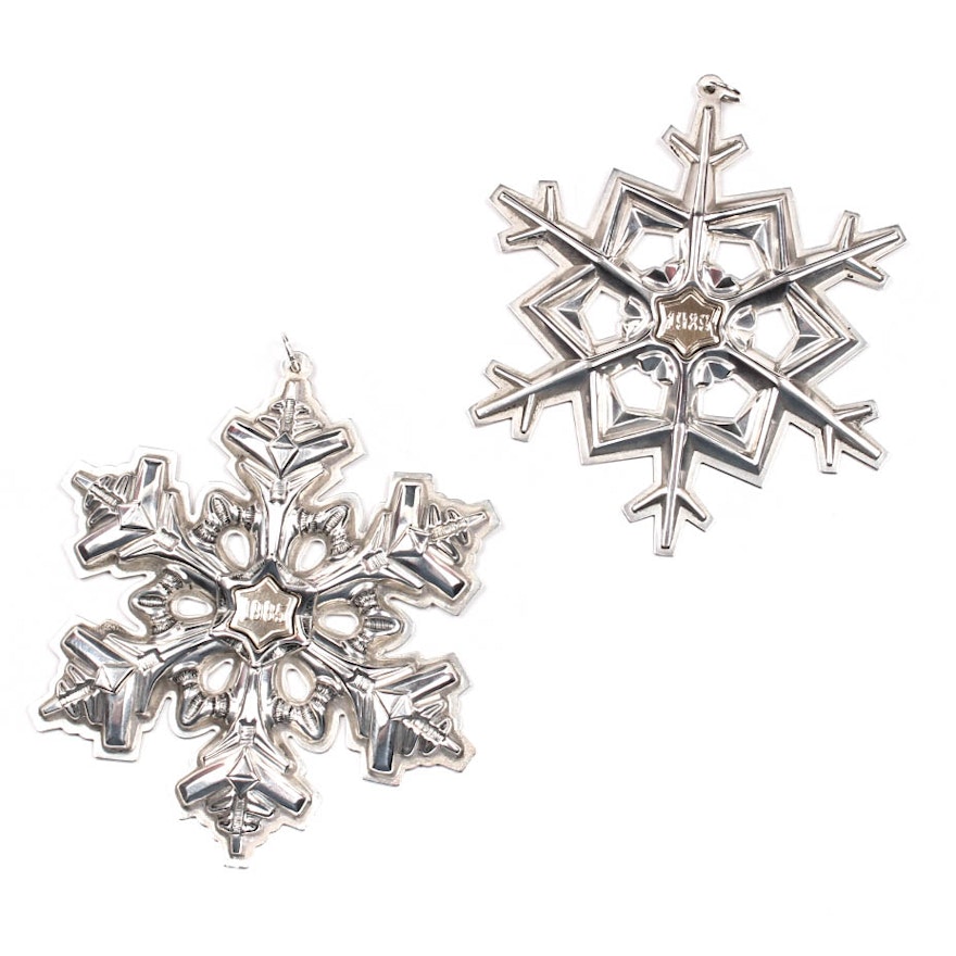 Sterling Silver Gorham Christmas Ornaments