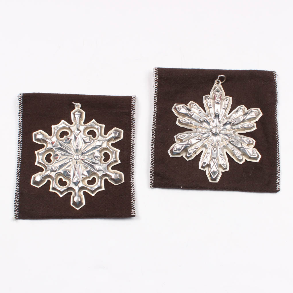 Sterling Silver Gorham Christmas Ornaments