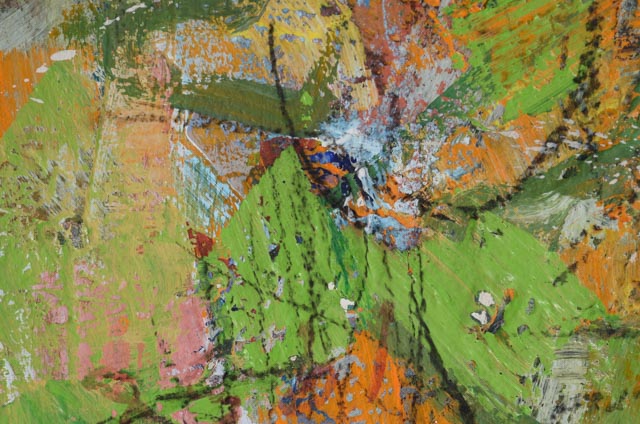 Paul Chidlaw Original Mixed Media Abstract Painting on Panel