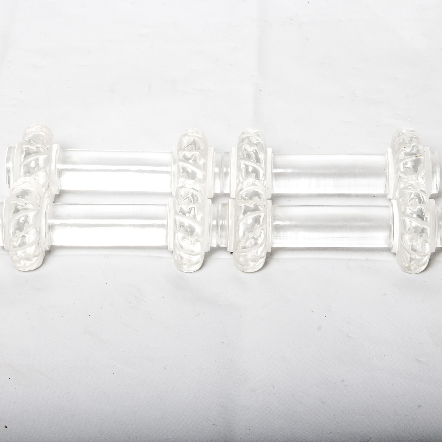 Four Lalique Knife Rests and Large Knife Rest