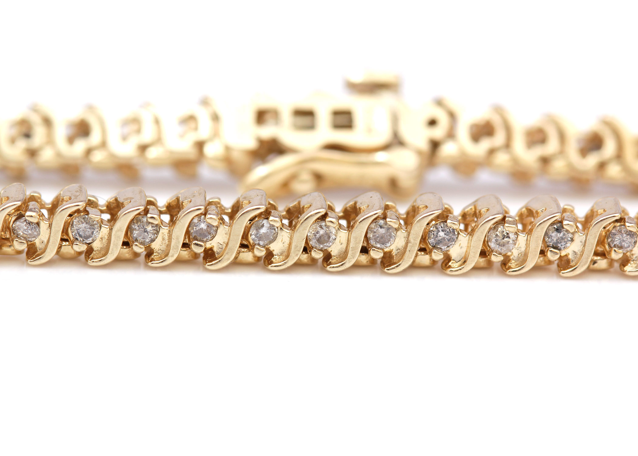 14K Yellow Gold 1.00 CTW Diamond Bracelet