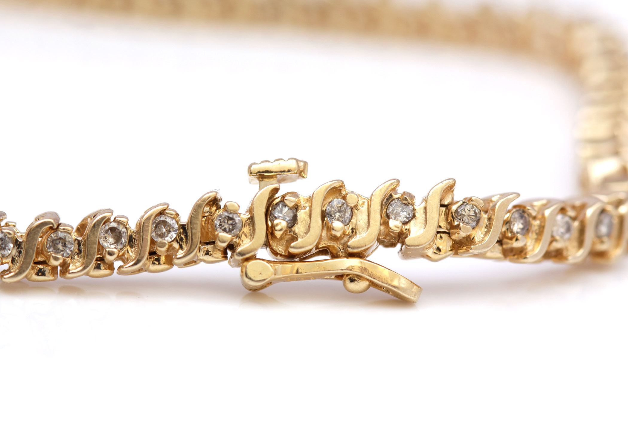 14K Yellow Gold 1.00 CTW Diamond Bracelet