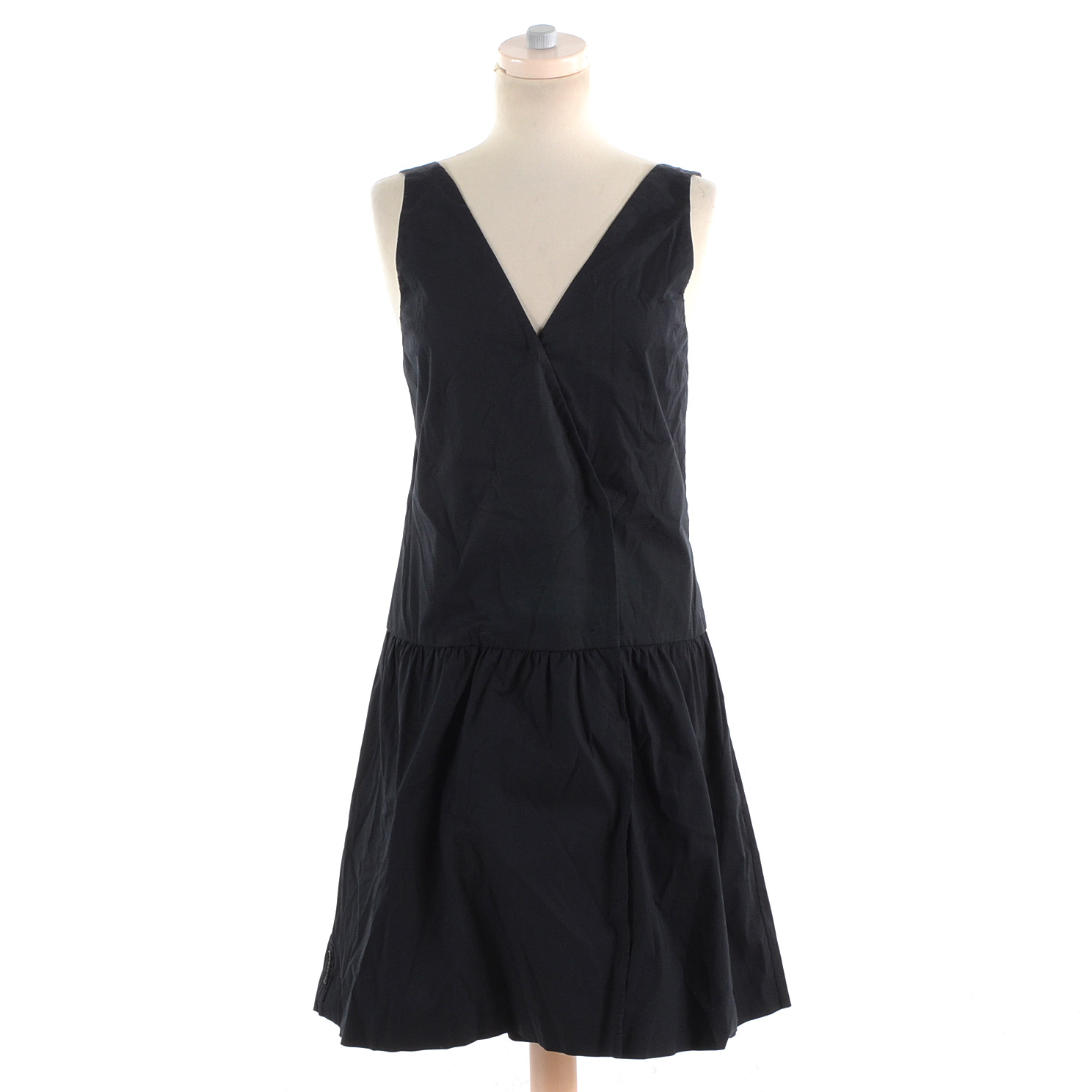 Prada Cotton Blend Wrap-Front Pinafore