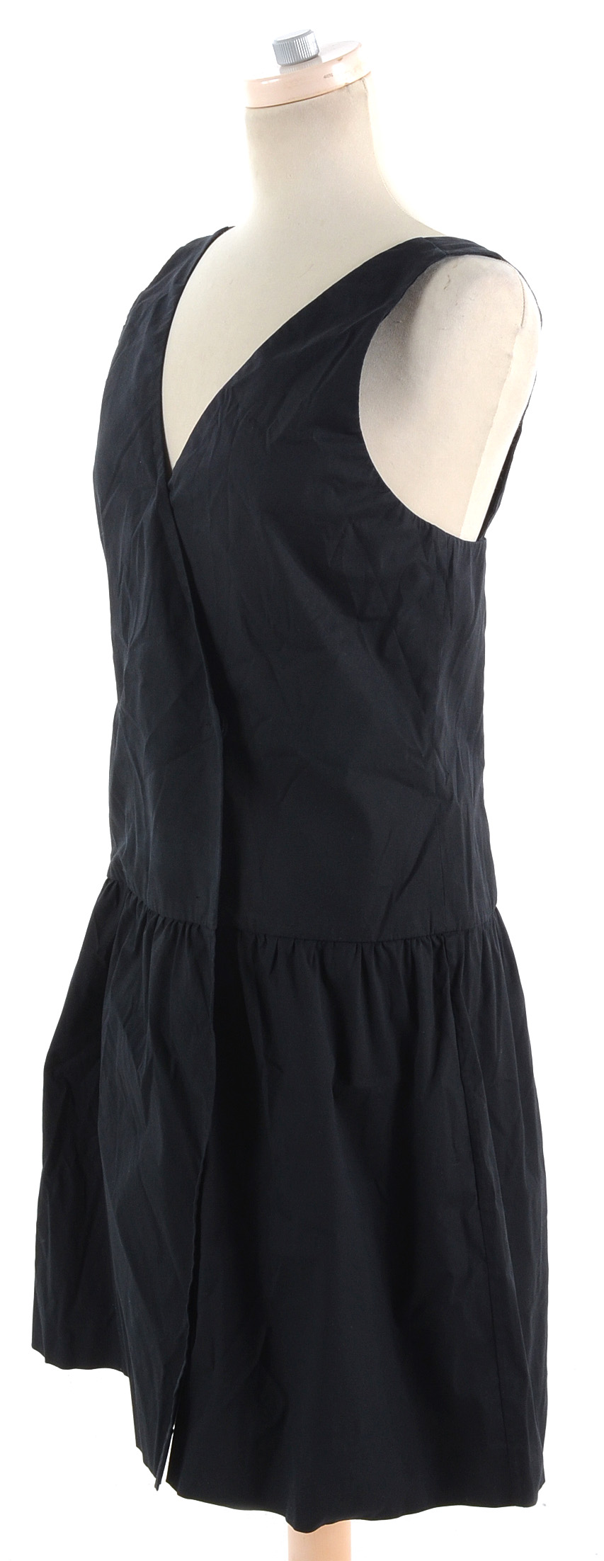 Prada Cotton Blend Wrap-Front Pinafore