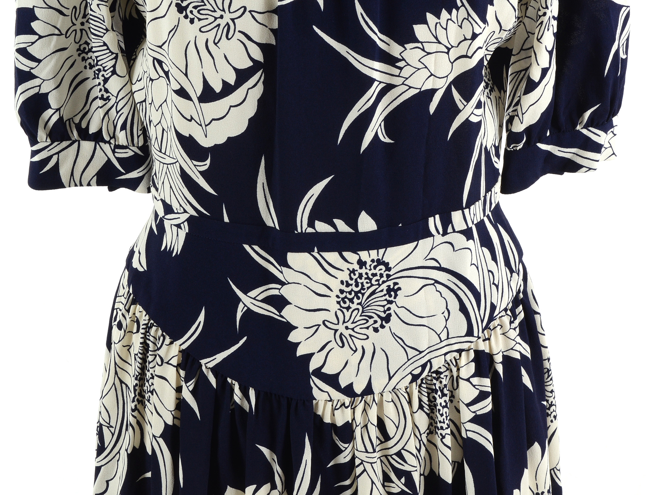 Prada Tropical Floral Print Dress