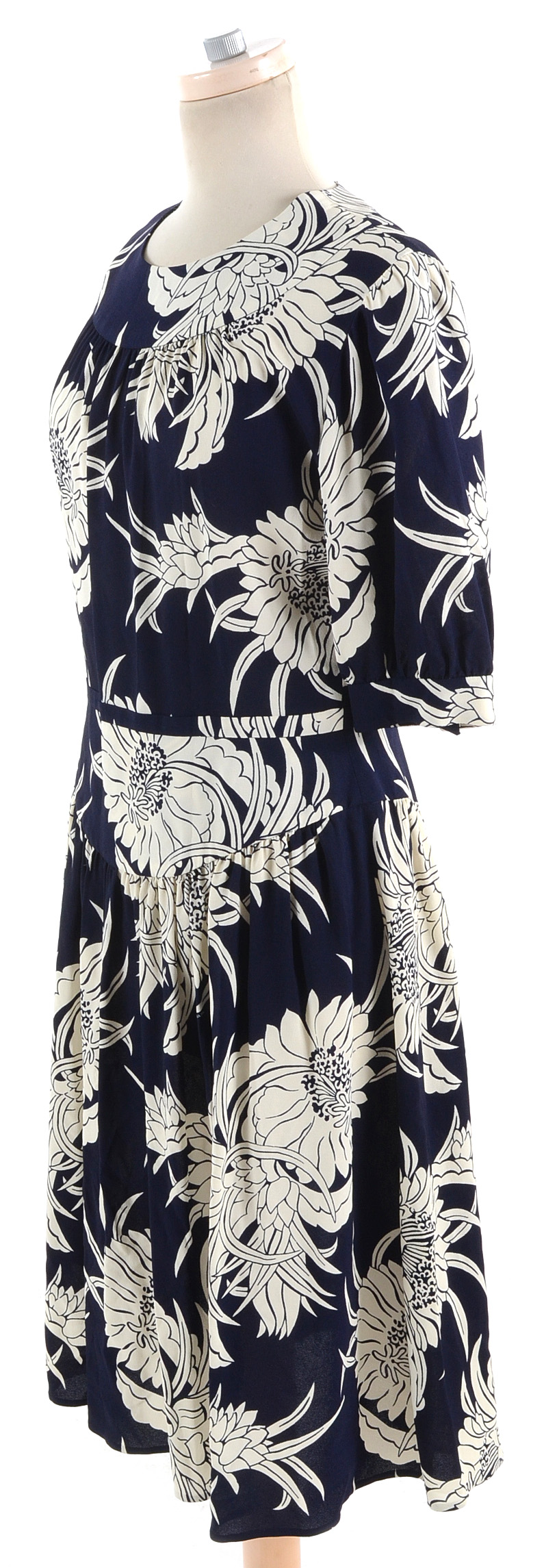 Prada Tropical Floral Print Dress
