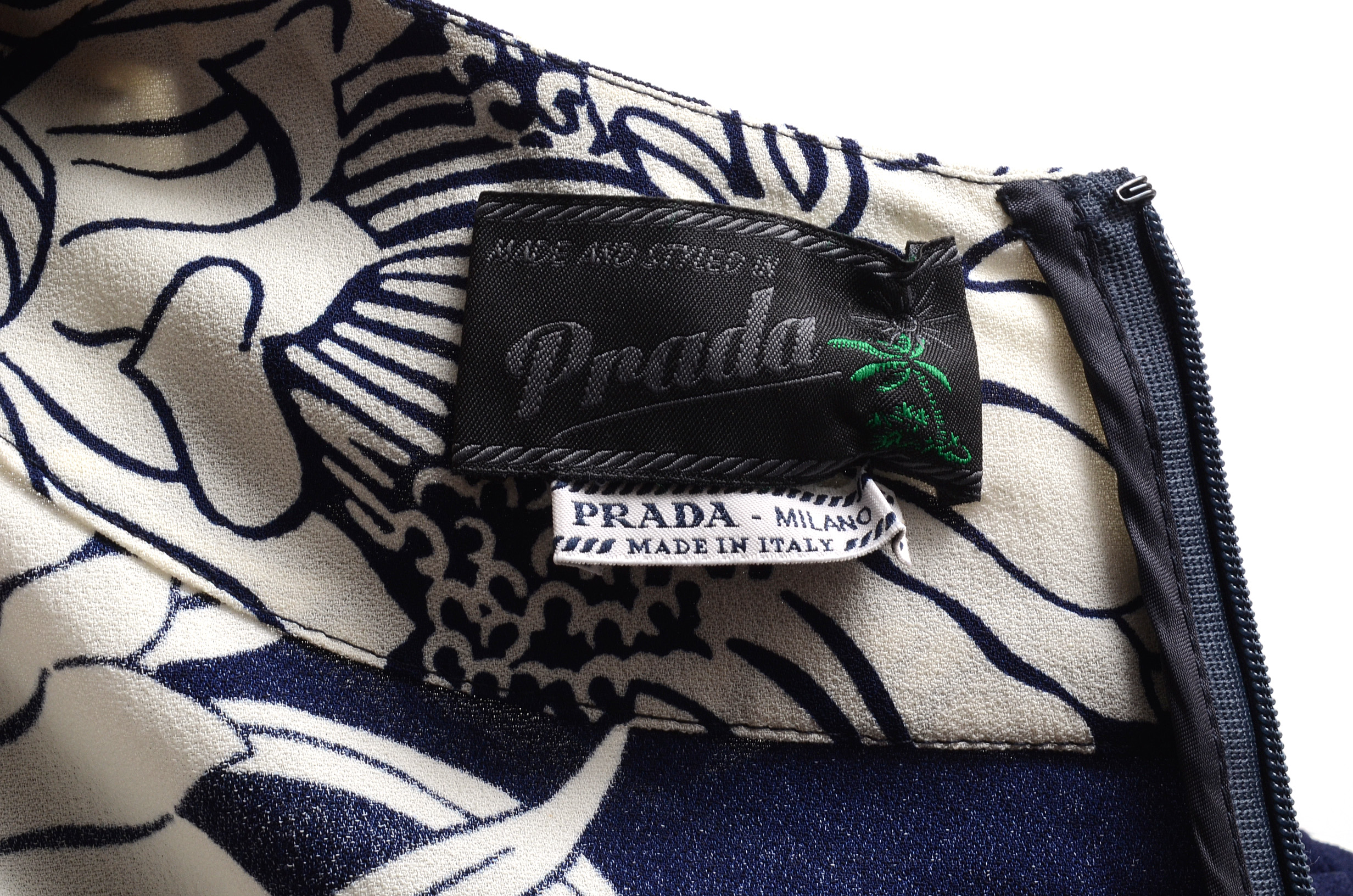 Prada Tropical Floral Print Dress