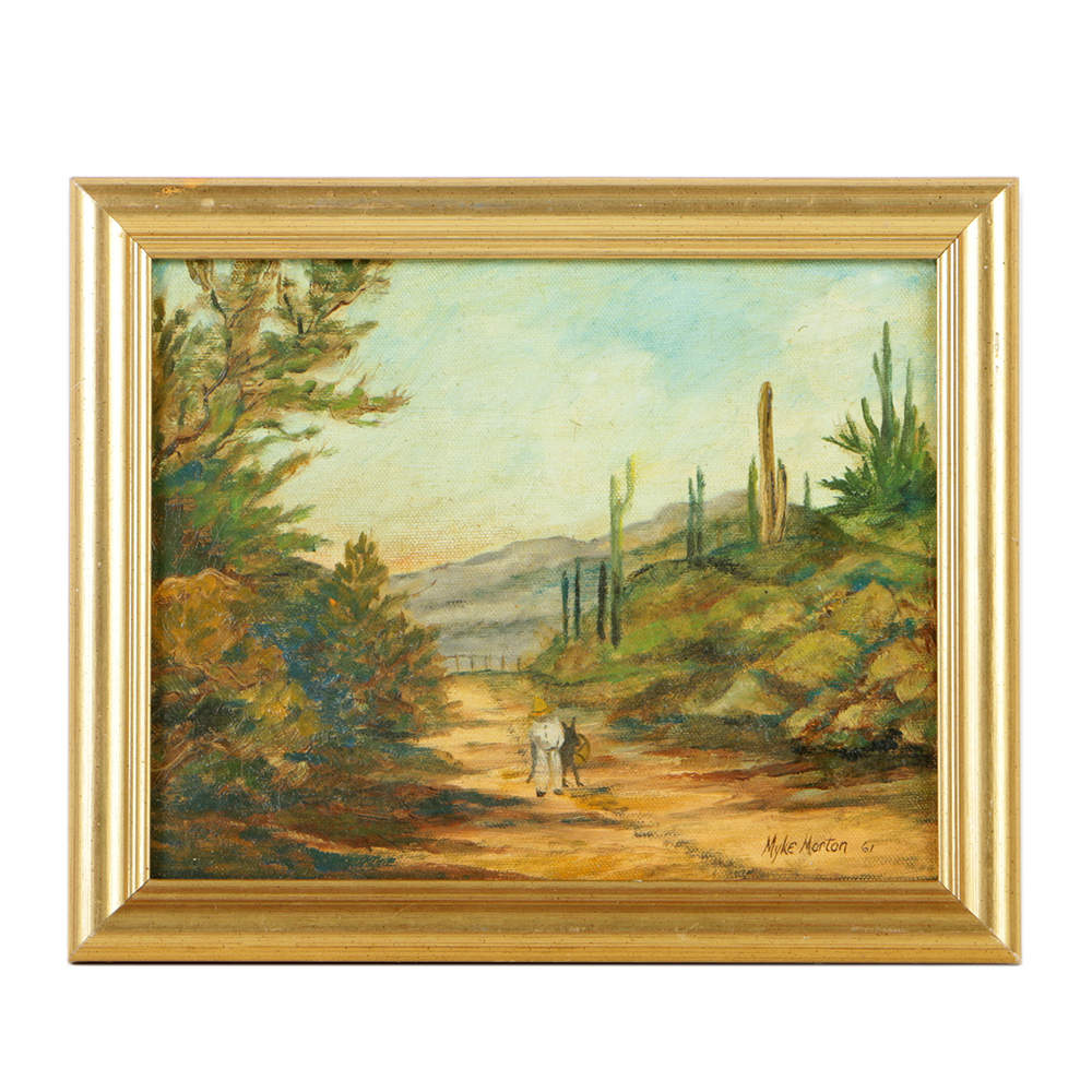 Myke Morton Oil Painting on Canvas "Durango Mexico Alpa Pass"