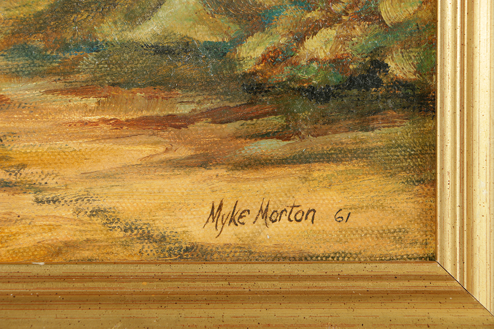 Myke Morton Oil Painting on Canvas "Durango Mexico Alpa Pass"