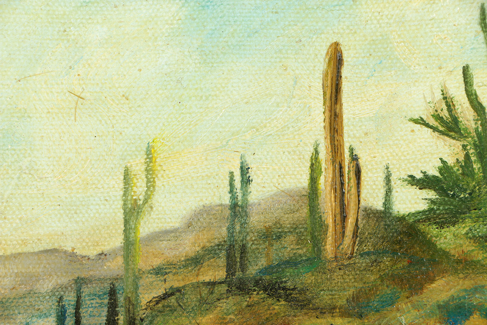 Myke Morton Oil Painting on Canvas "Durango Mexico Alpa Pass"