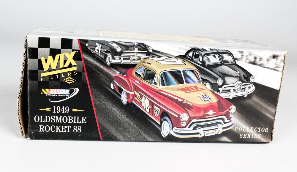 1949 Oldsmovile Rocket 88 Die-Cast Replica Bank with NASCAR CoA