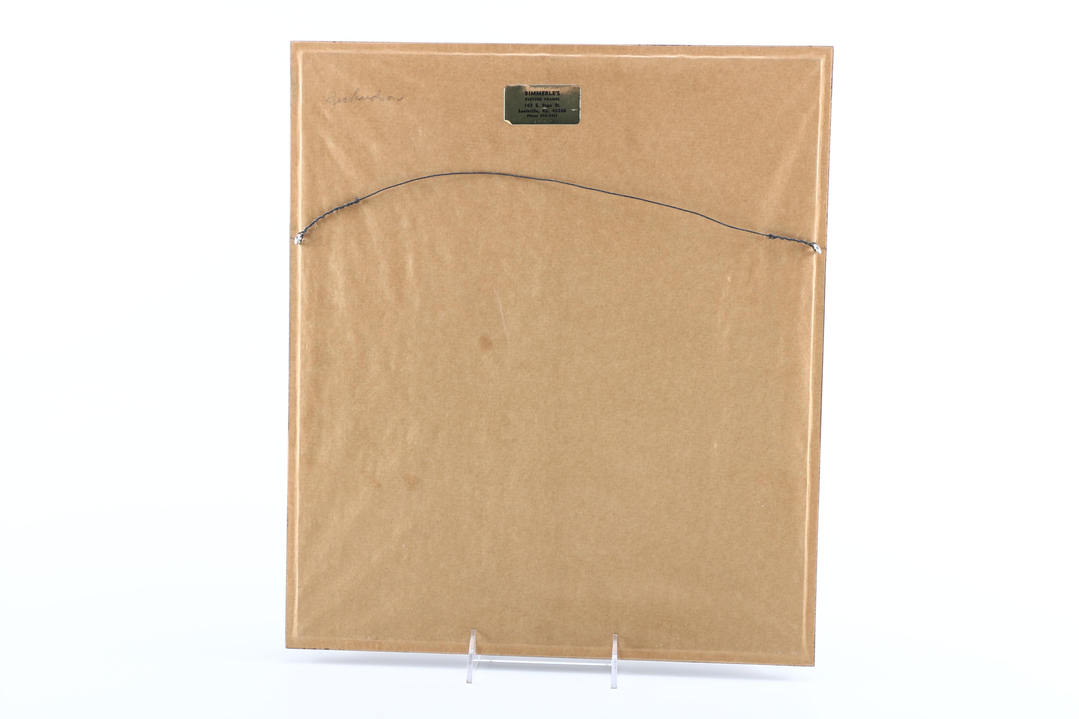 Charles Bragg First Edition Offset Lithograph "Cross Examination"