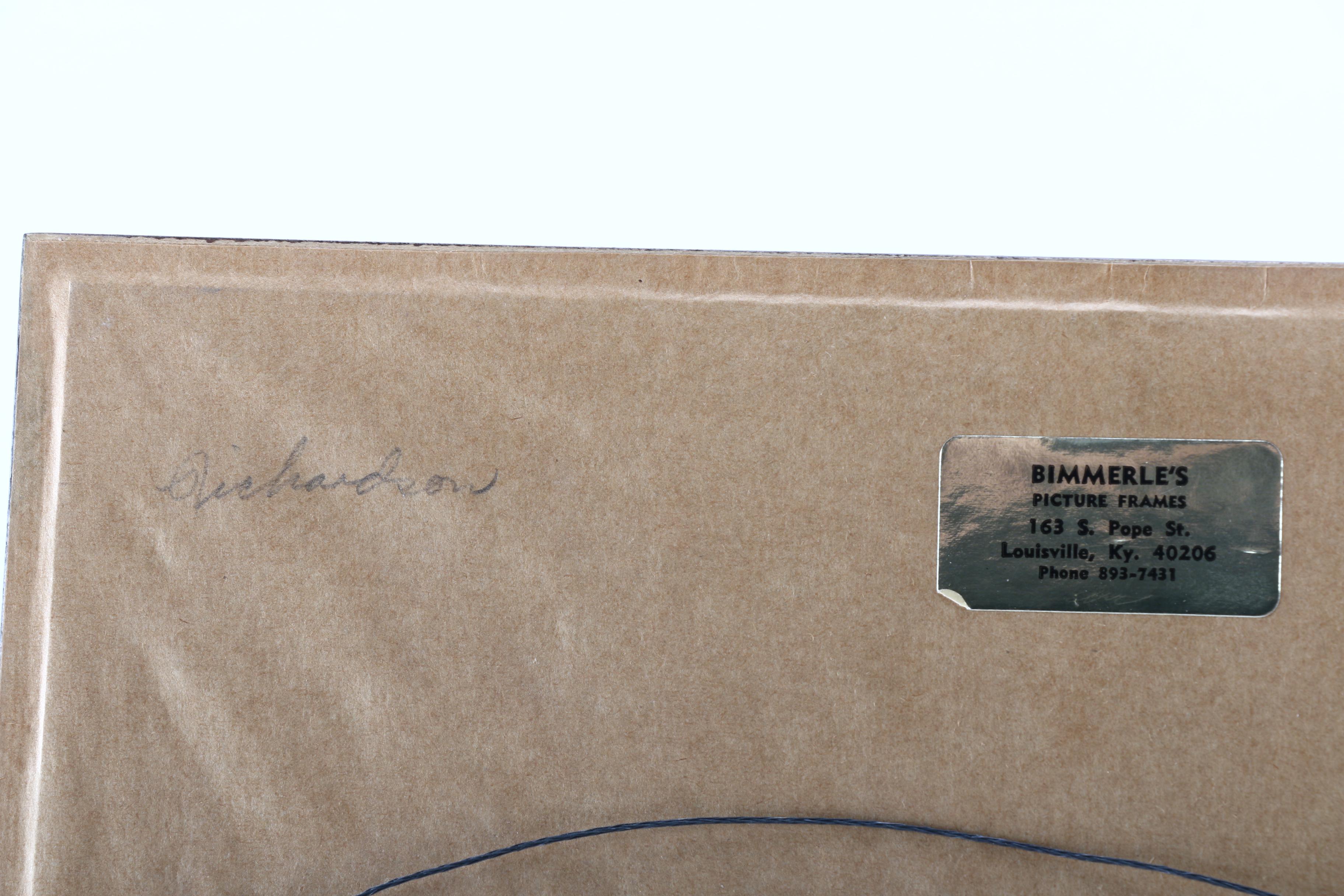 Charles Bragg First Edition Offset Lithograph "Cross Examination"