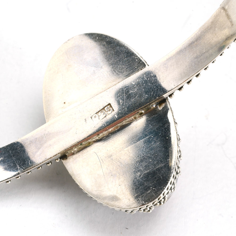 Sterling Silver Sugilite Cuff and Sterling and Amethyst Earrings