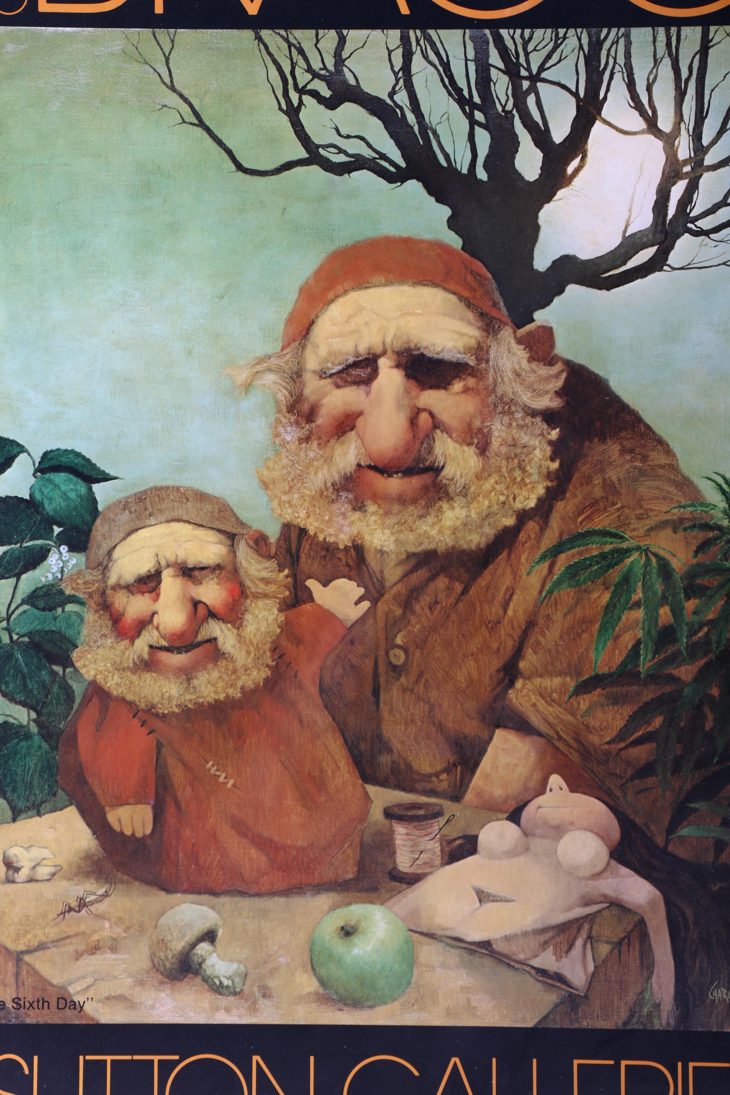 Charles Bragg Offset Lithograph Poster "The Sixth Day"