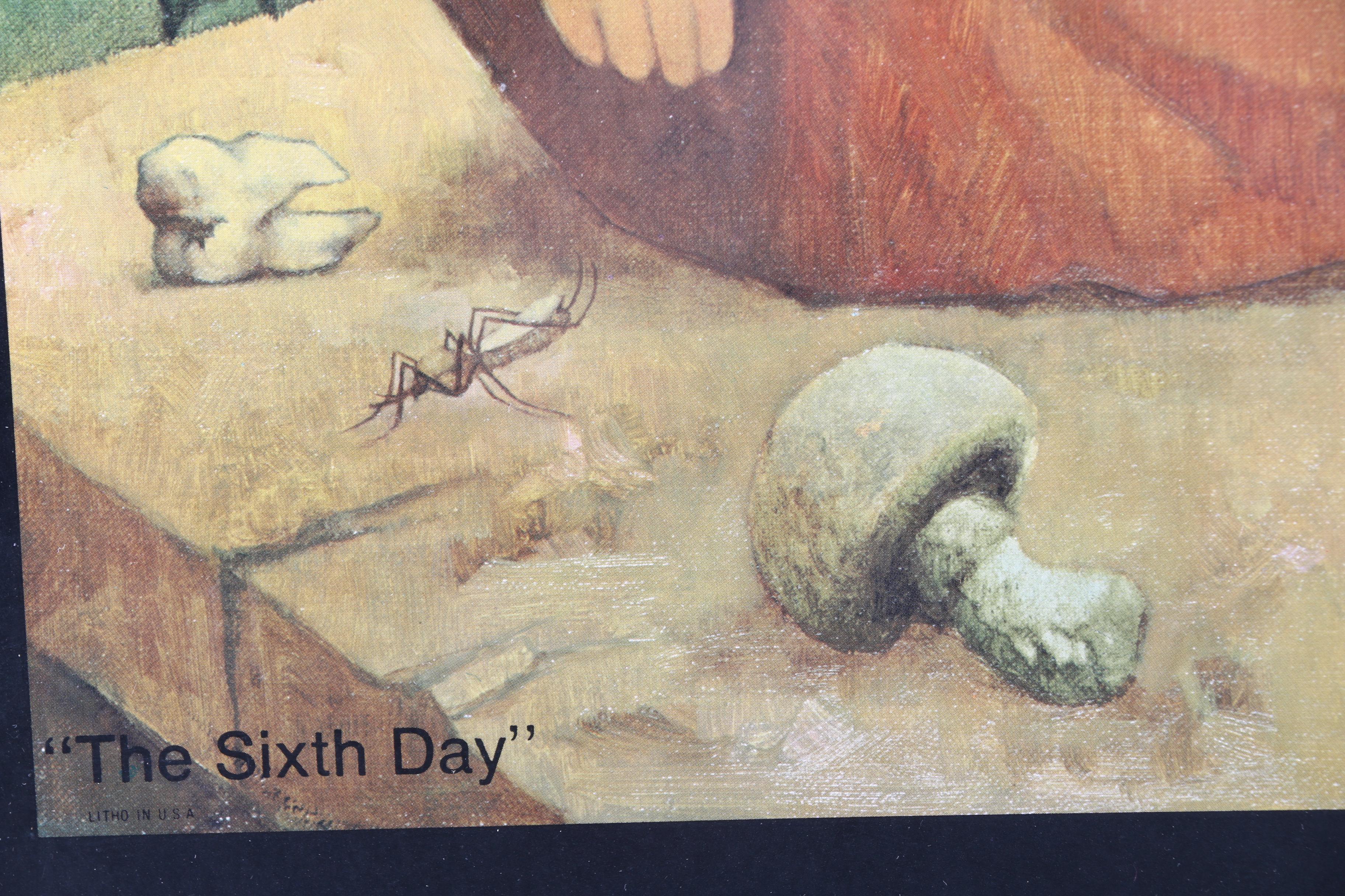 Charles Bragg Offset Lithograph Poster "The Sixth Day"