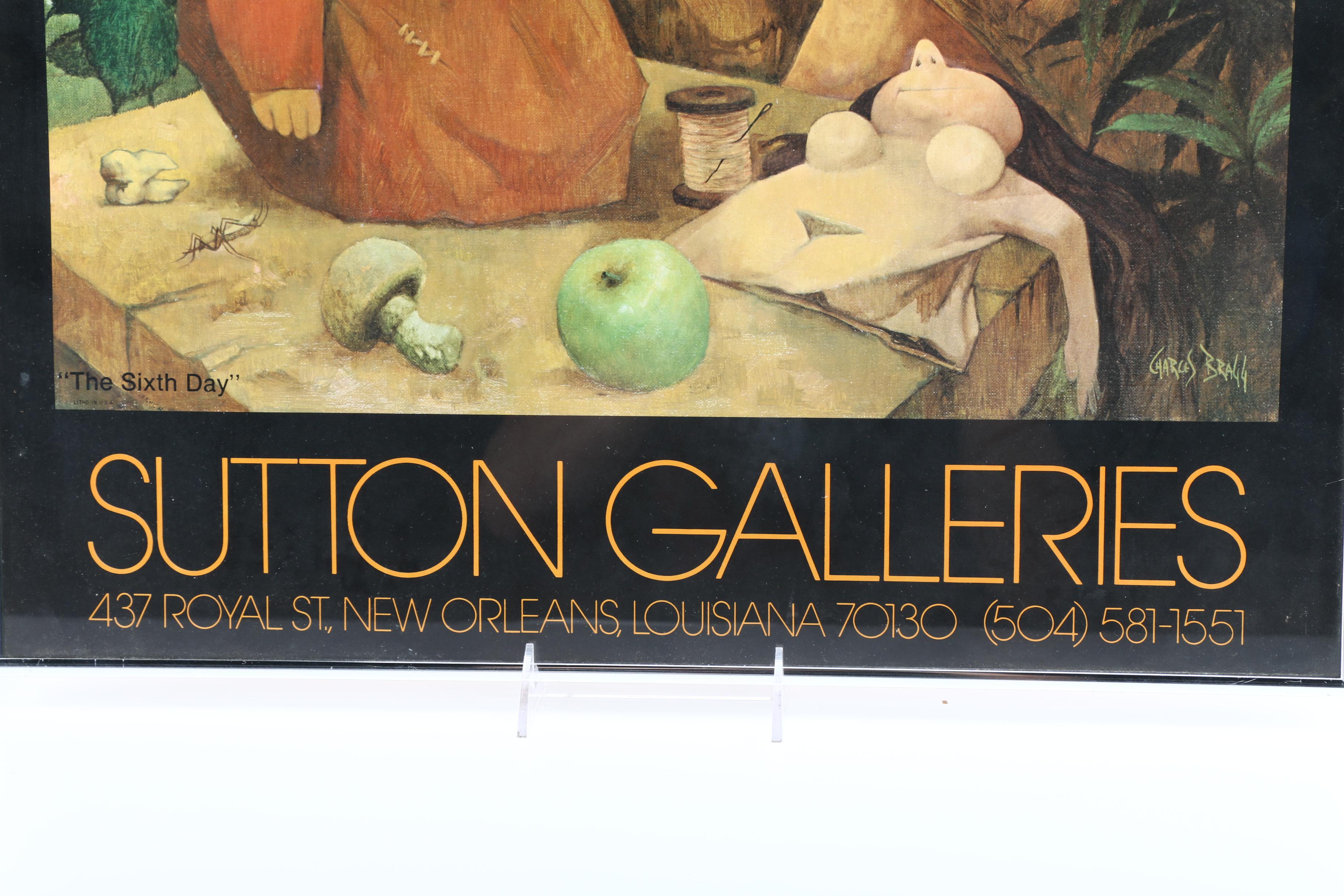 Charles Bragg Offset Lithograph Poster "The Sixth Day"