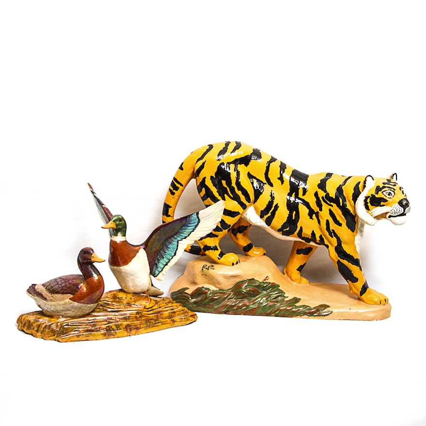 Pair of Hand-Painted Figurines