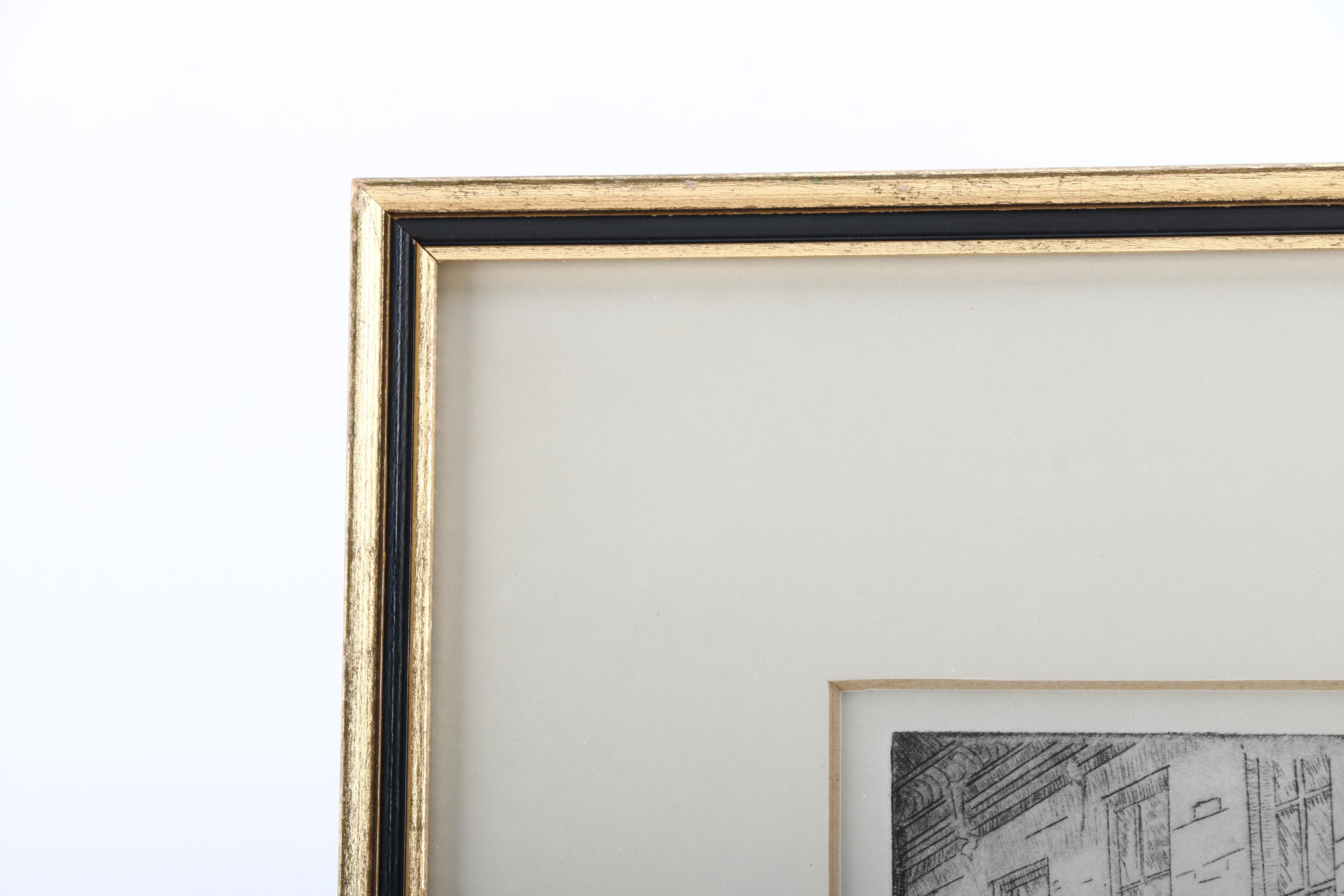 Don Swann Jr. Limited Edition Etching "Johns Hopkins Medical Bookstore"