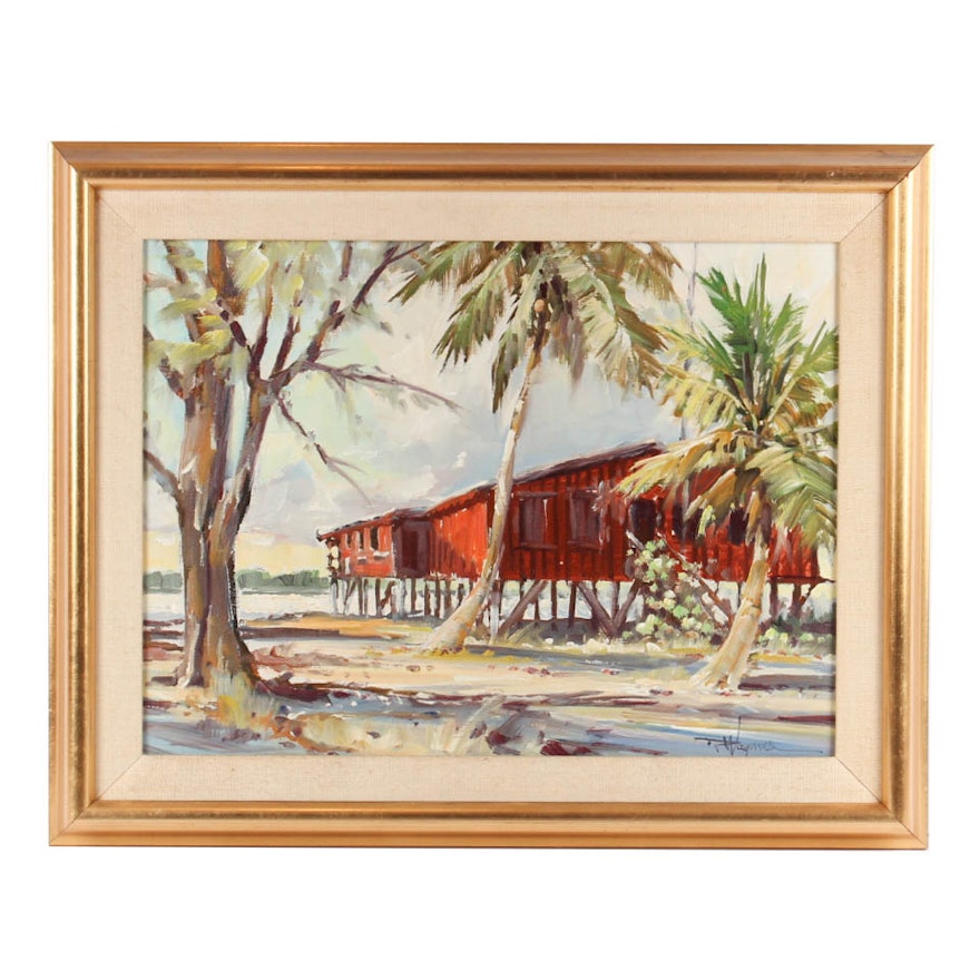 Richard Wagner Oil Painting "Old Shallowford Store"