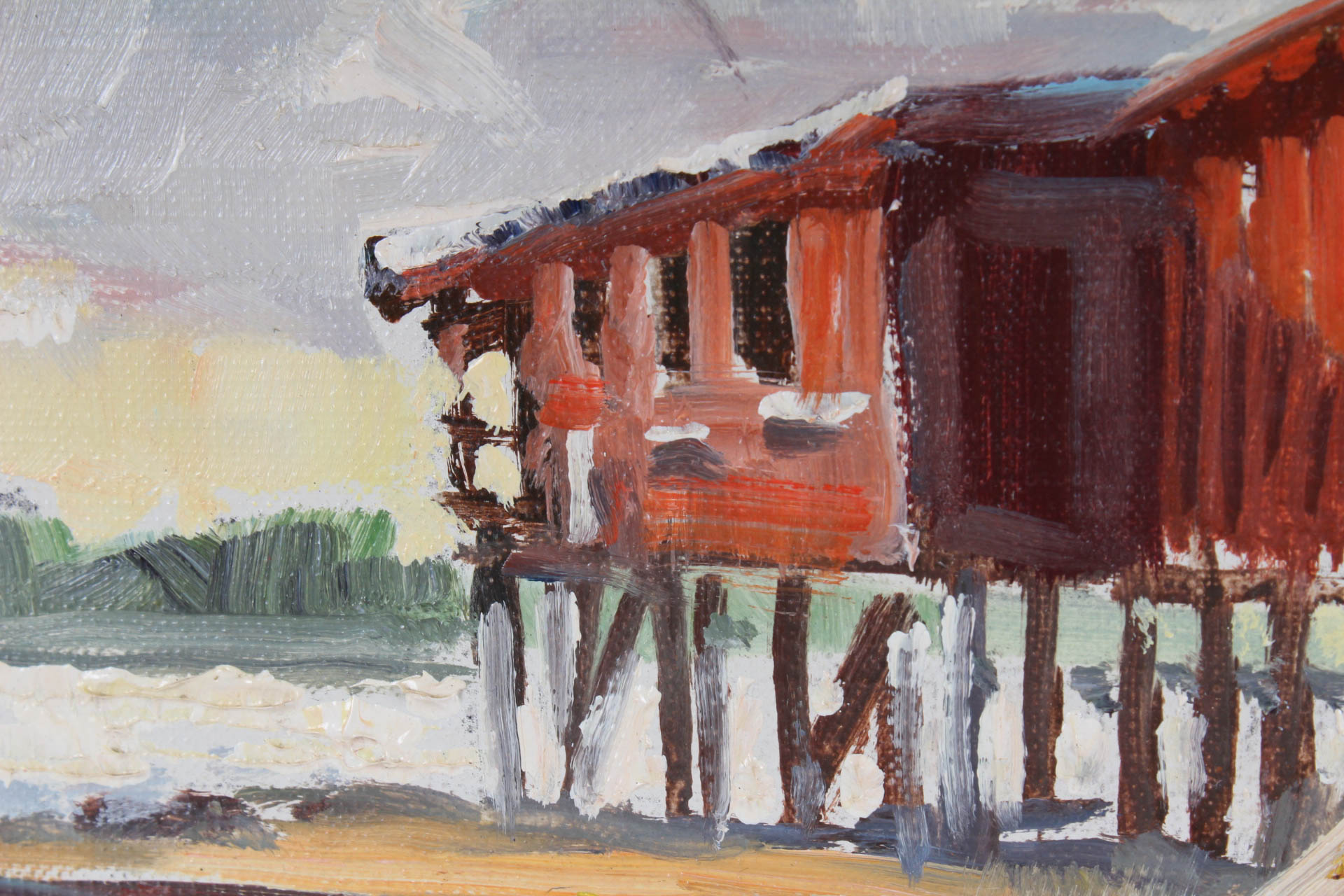 Richard Wagner Oil Painting "Old Shallowford Store"