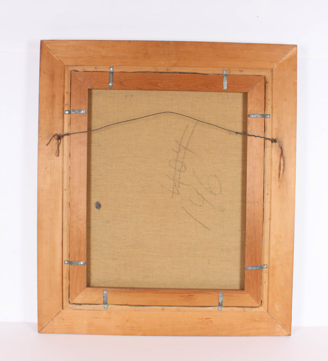 Vintage Oil Painting on Canvas of Boy Harlequin