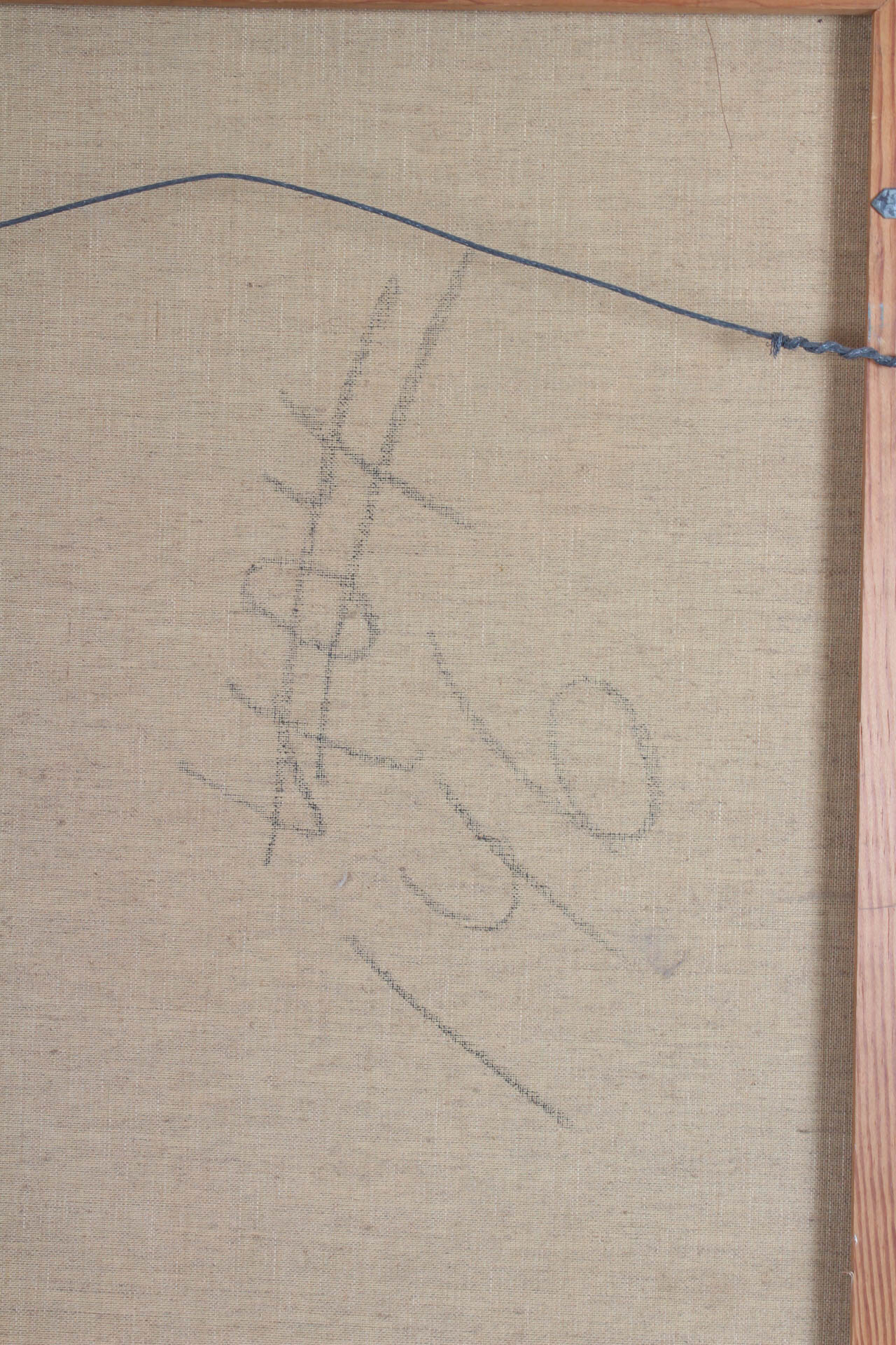 Vintage Oil Painting on Canvas of Boy Harlequin