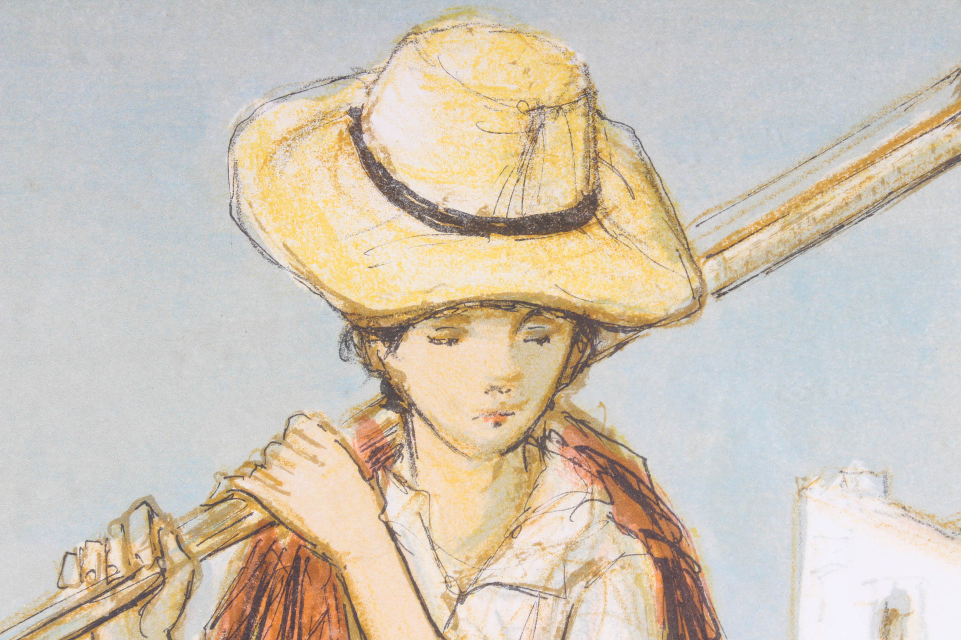 Jacques Lalande Limited Edition Lithograph "Retour de Peche"