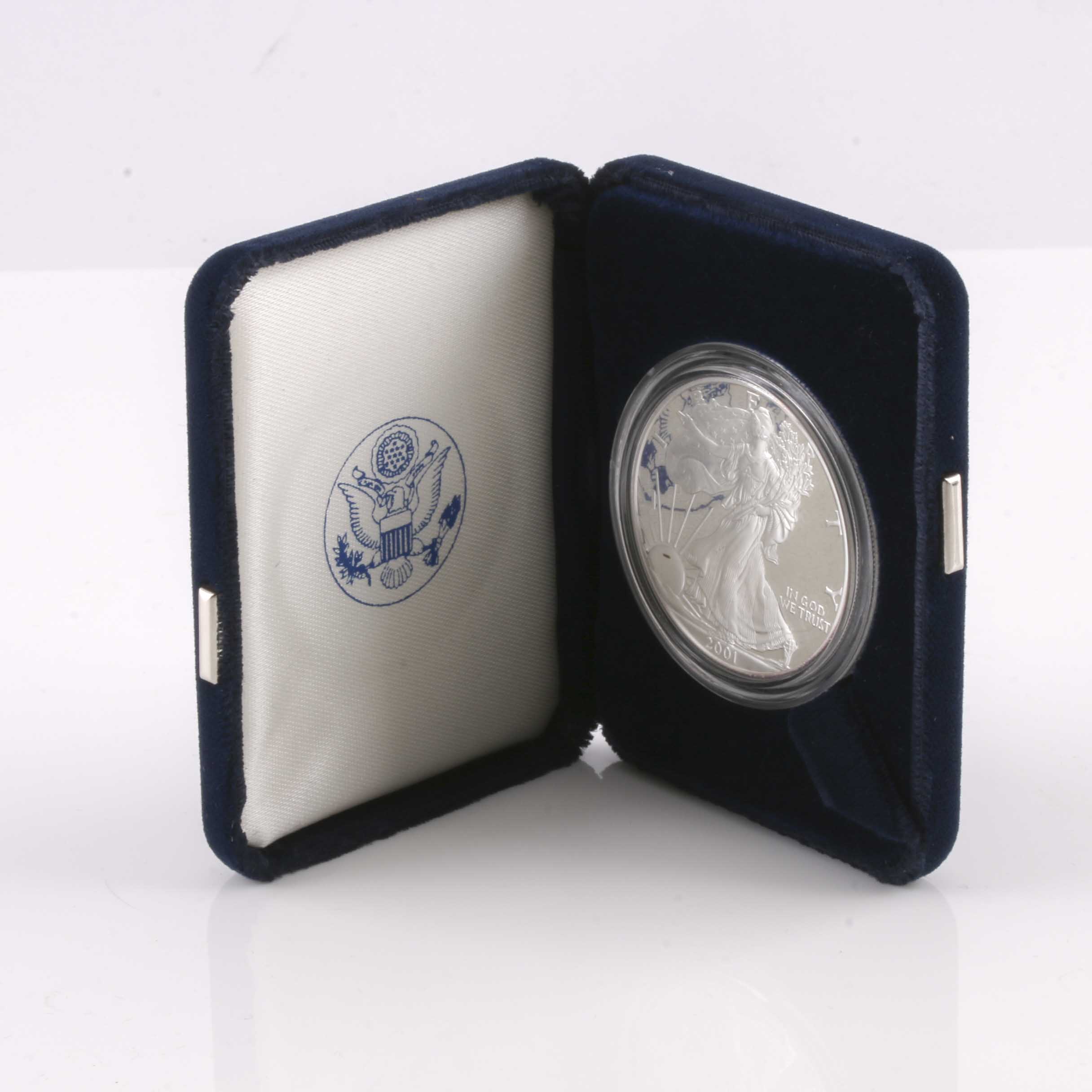 2001 W One Dollar U.S. Silver Eagle Proof Coin